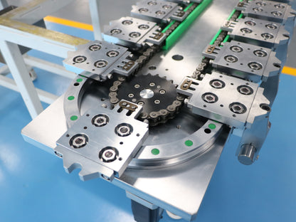 Lateral limiting linear guide rail, circular guide rail conveyor line, door and window hardware assembly production line