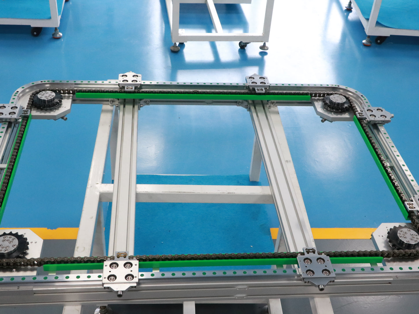 Strong and impact-resistant linear guide rails, circular guide rail conveyor lines, agricultural machinery small parts assembly lines