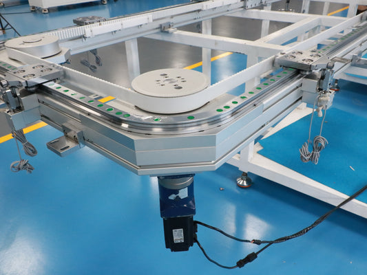 Uniform transmission linear guide rail, circular guide rail conveyor line, toy model assembly line