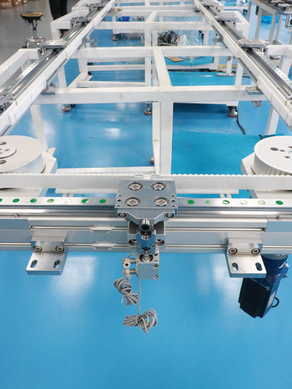 Uniform transmission linear guide rail, circular guide rail conveyor line, toy model assembly line