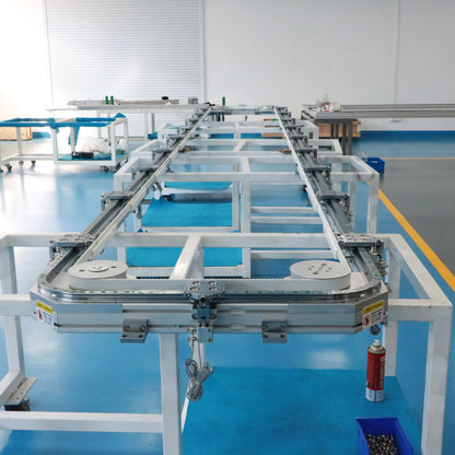 Uniform transmission linear guide rail, circular guide rail conveyor line, toy model assembly line