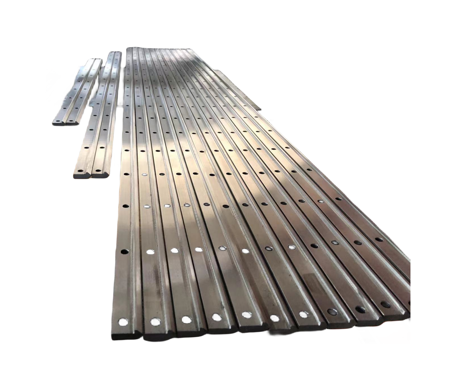 Linear steel guide rail