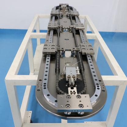 Dual-rail synchronous linear guide, circular guide rail conveyor line, cable accessory processing production line