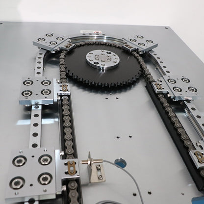 Vacuum environment compatible linear guide rails, circular guide rail conveyor lines, laboratory equipment assembly lines